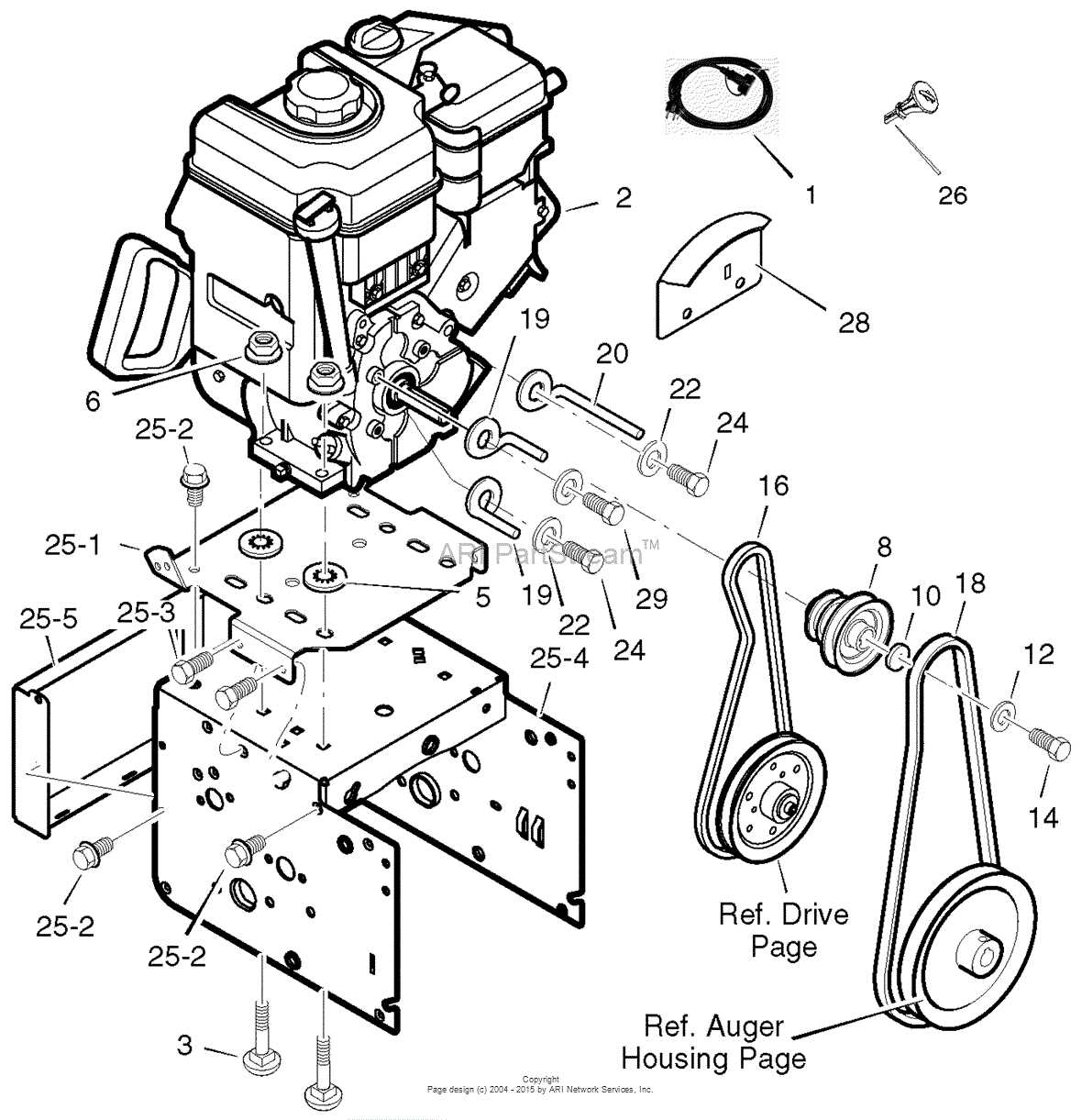 craftsman snow blower parts diagram