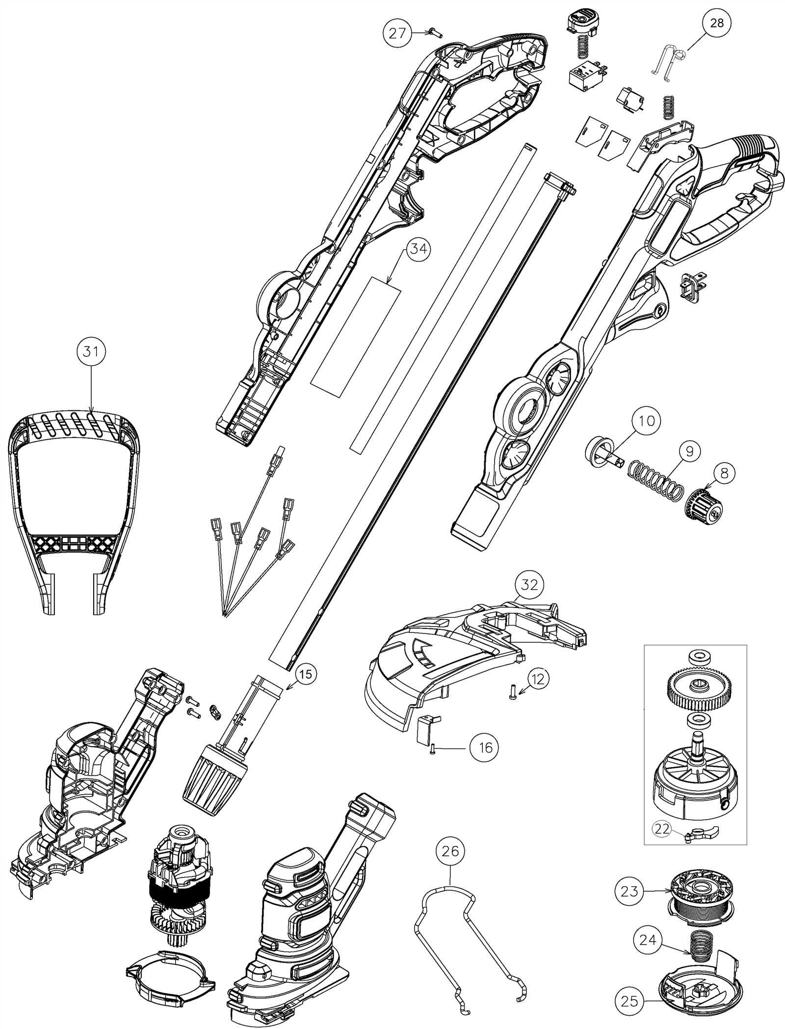 craftsman trimmer parts diagram