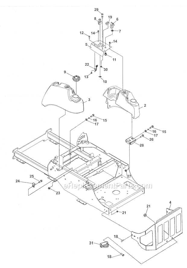 craftsman zero turn parts diagram