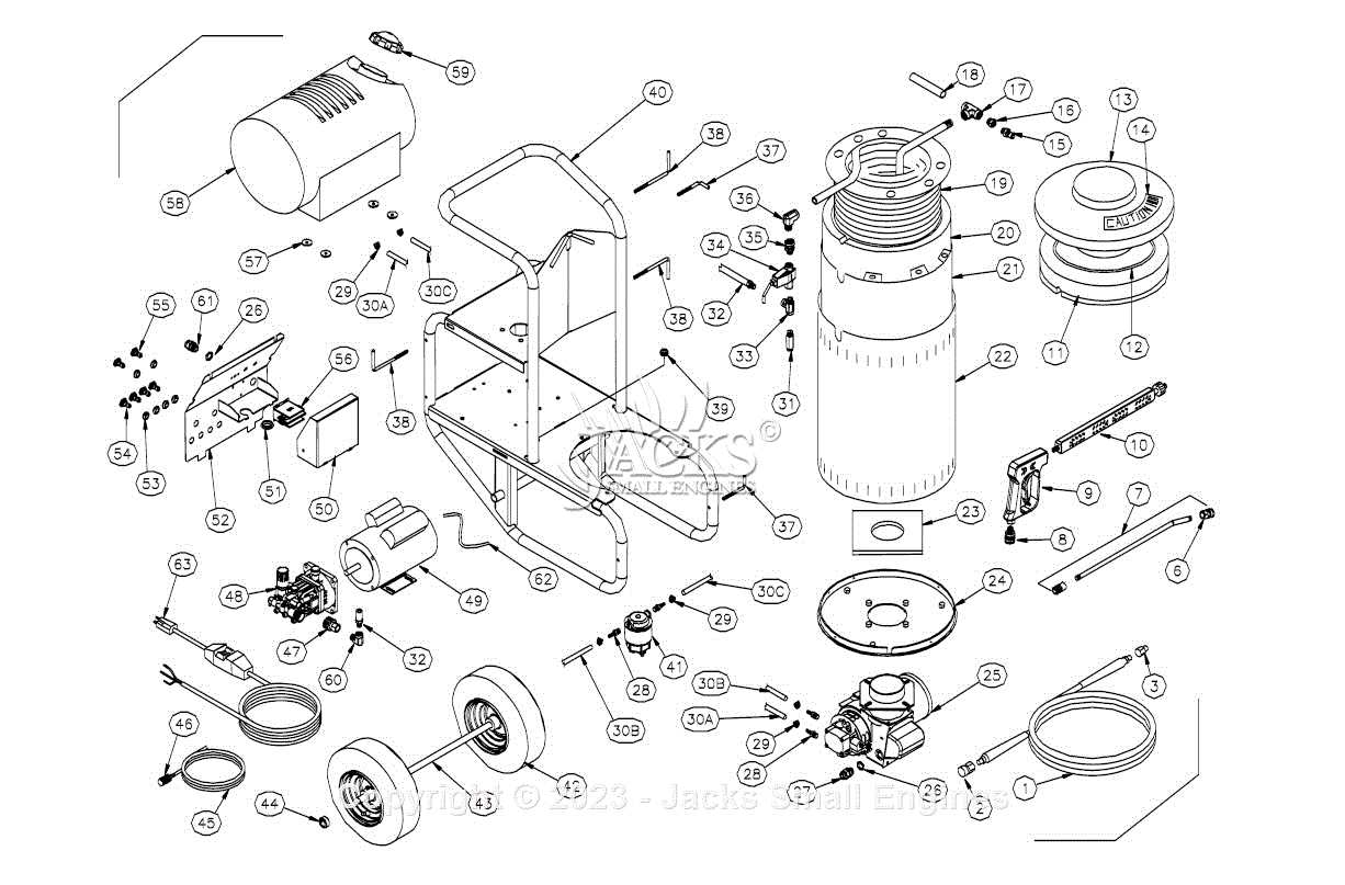 electric pressure washer parts diagram