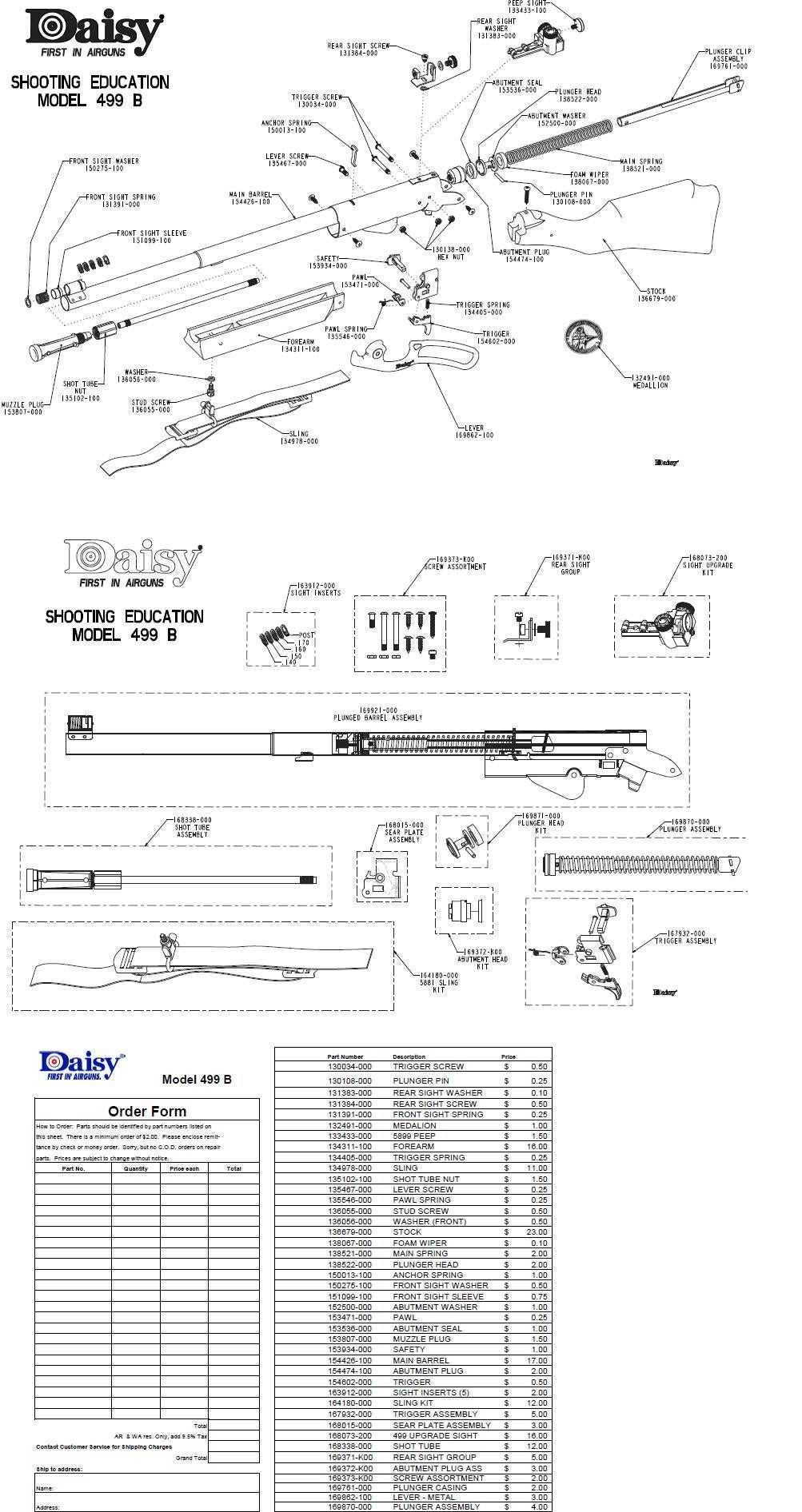 daisy red ryder parts diagram