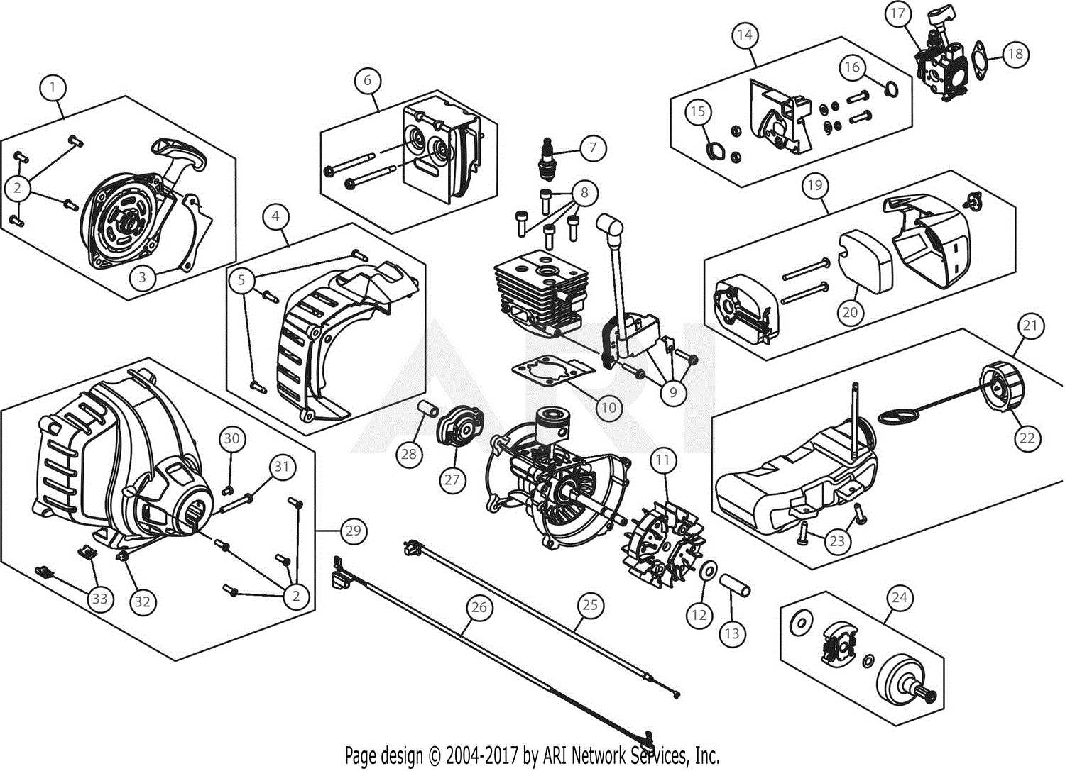 troy bilt tb35ec parts diagram