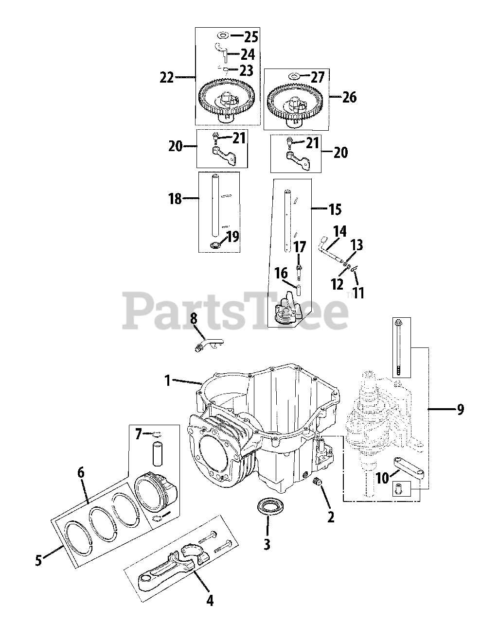 cub cadet rzt 42 parts diagram