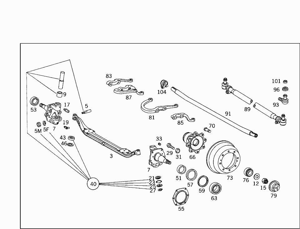 truck front end parts diagram