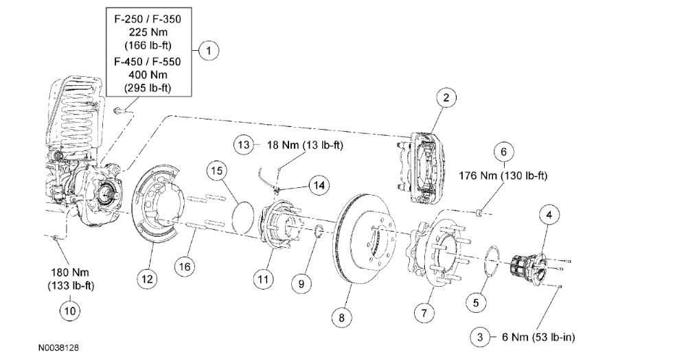 2011 ford f250 front end parts diagram