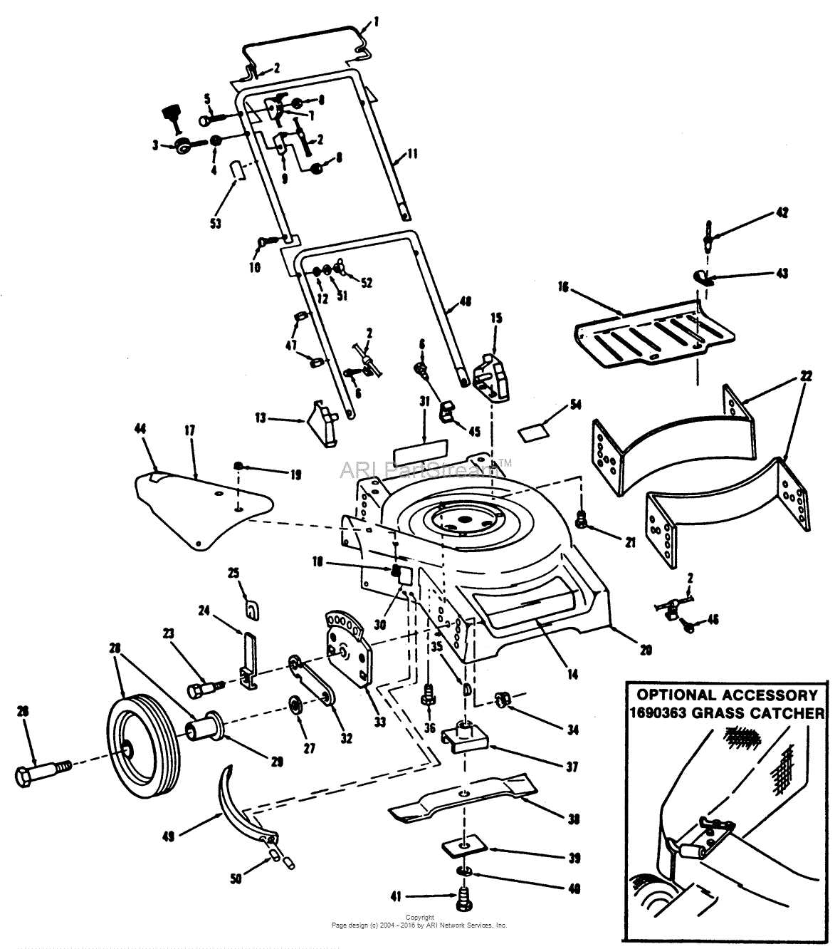 pulsar lawn mower parts diagram