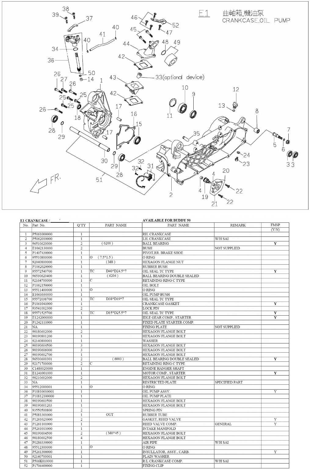 roughhouse 50 parts diagram