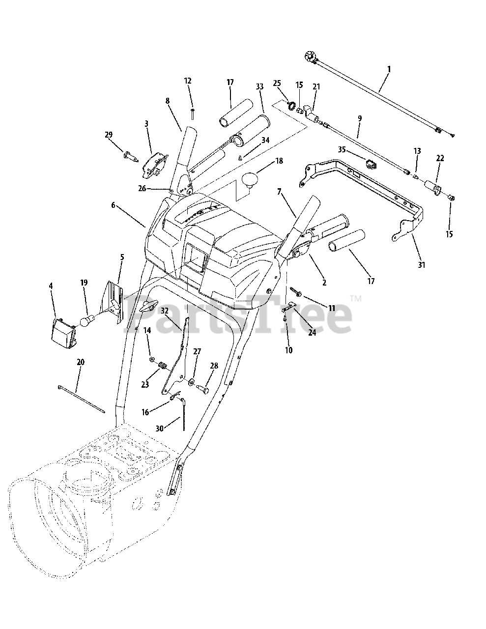 troy bilt storm 2840 parts diagram