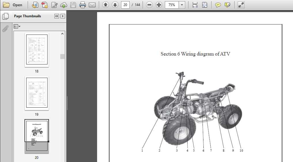 chinese 110cc engine parts diagram