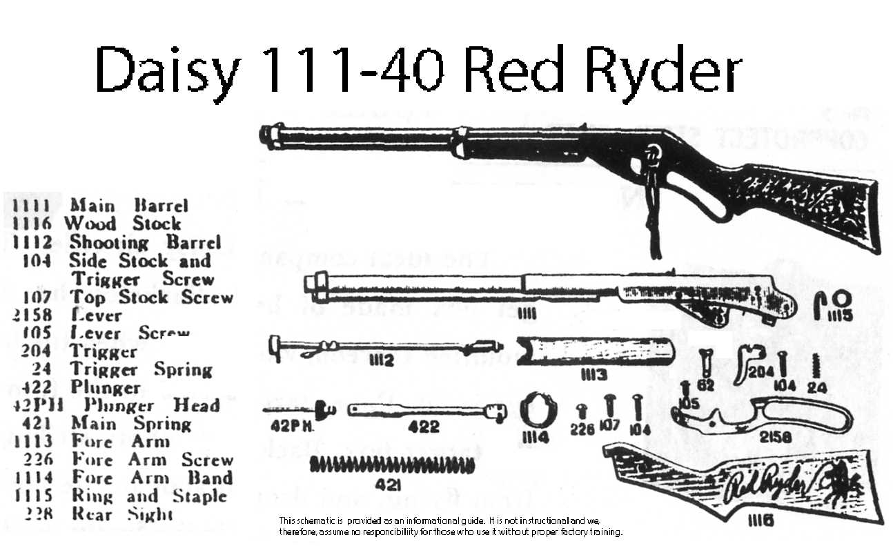 daisy red ryder parts diagram