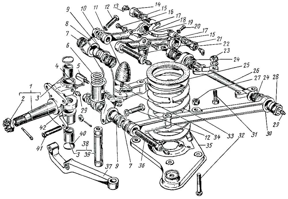 auto suspension parts diagram