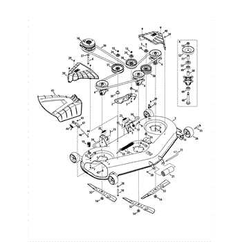 craftsman 54 mower deck parts diagram