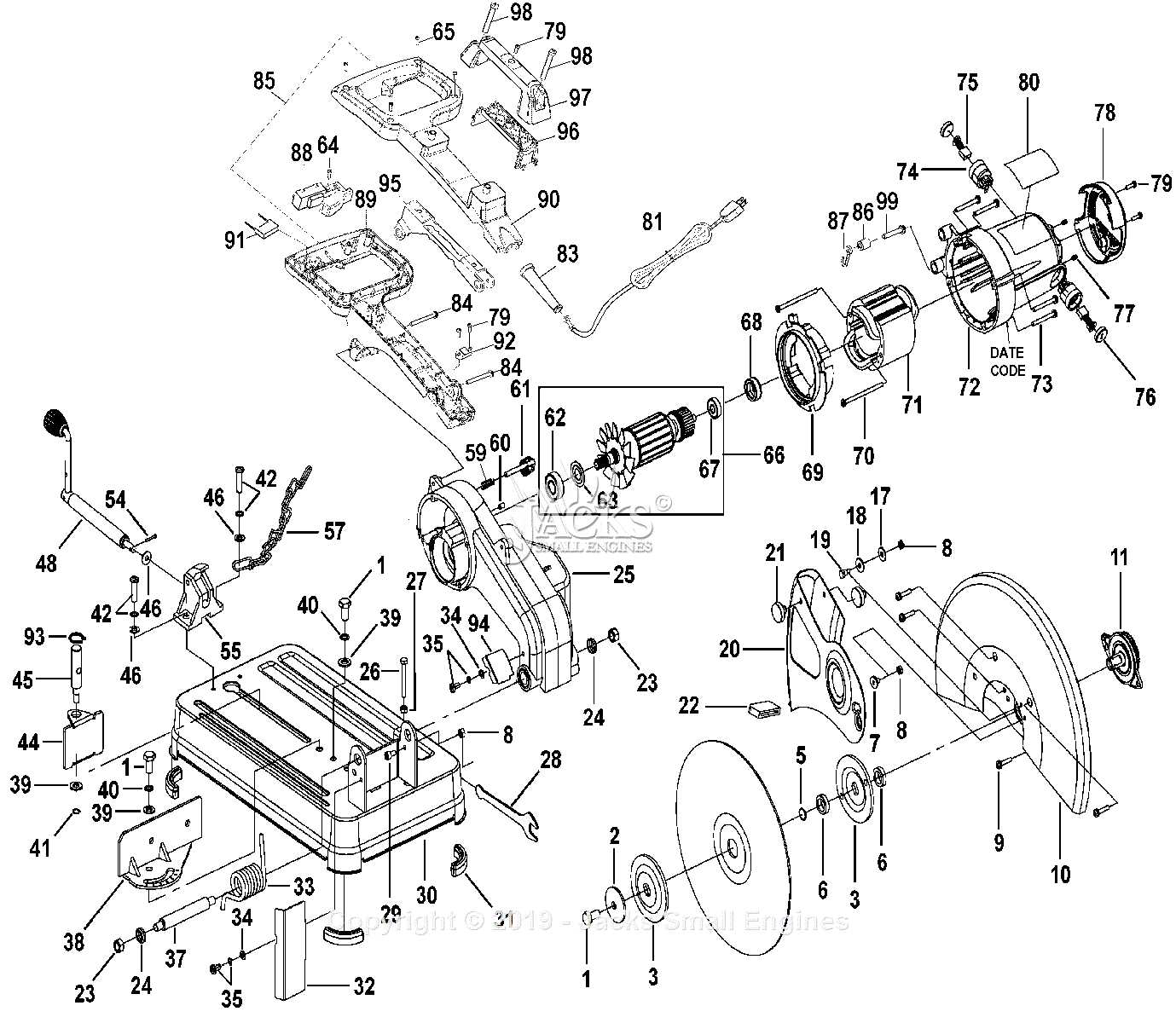 dewalt circular saw parts diagram