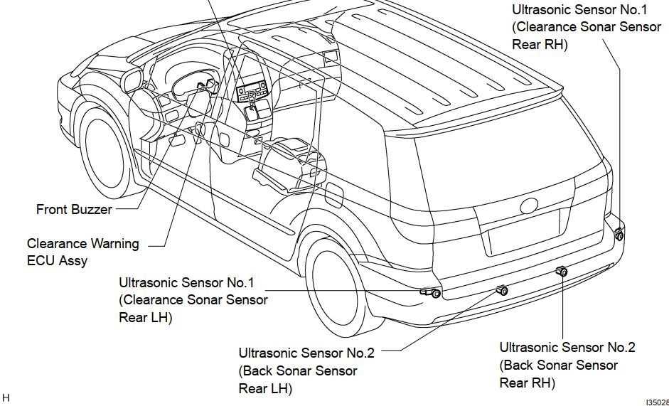 toyota sienna body parts diagram