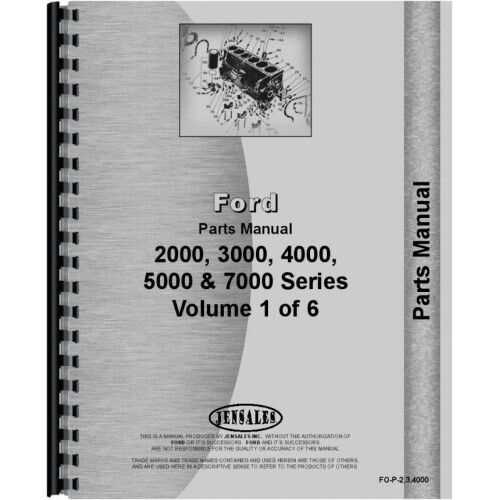 ford 2000 tractor parts diagram