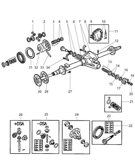 differential assembly differential parts diagram