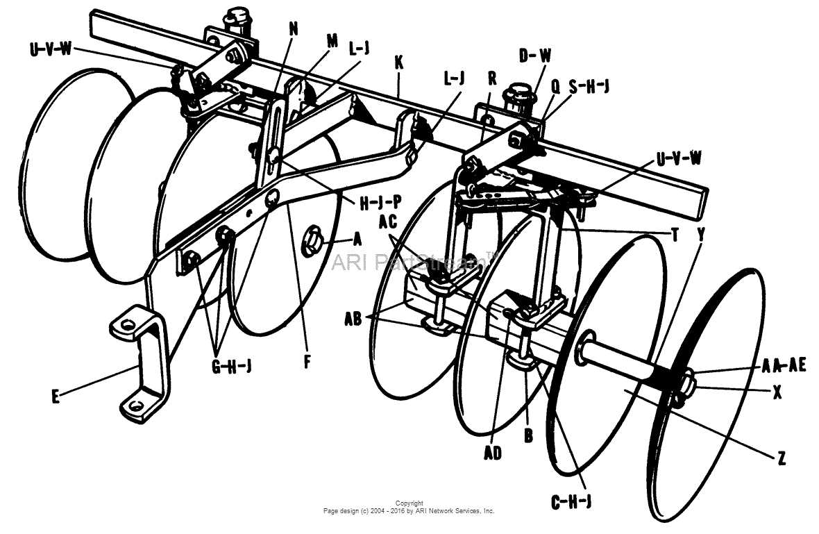 disc harrow parts diagram