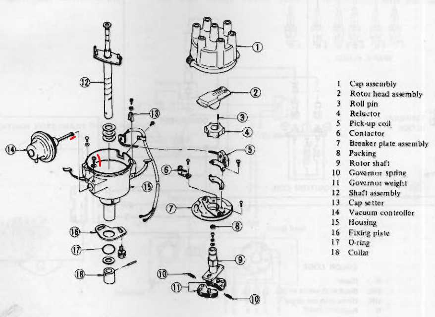 distributor parts diagram