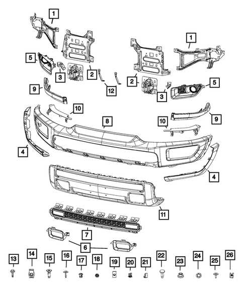 dodge ram 1500 front end parts diagram