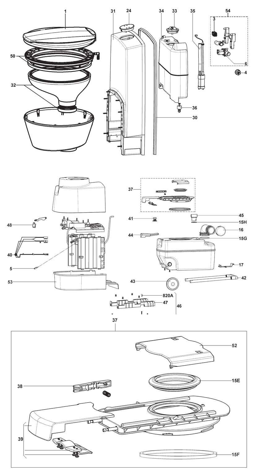 dometic 320 rv toilet parts diagram