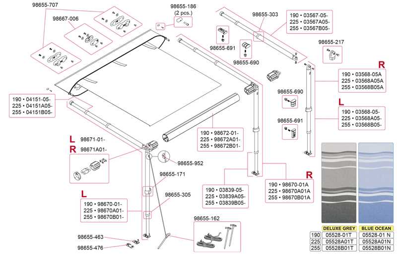 dometic a&e awning parts diagram