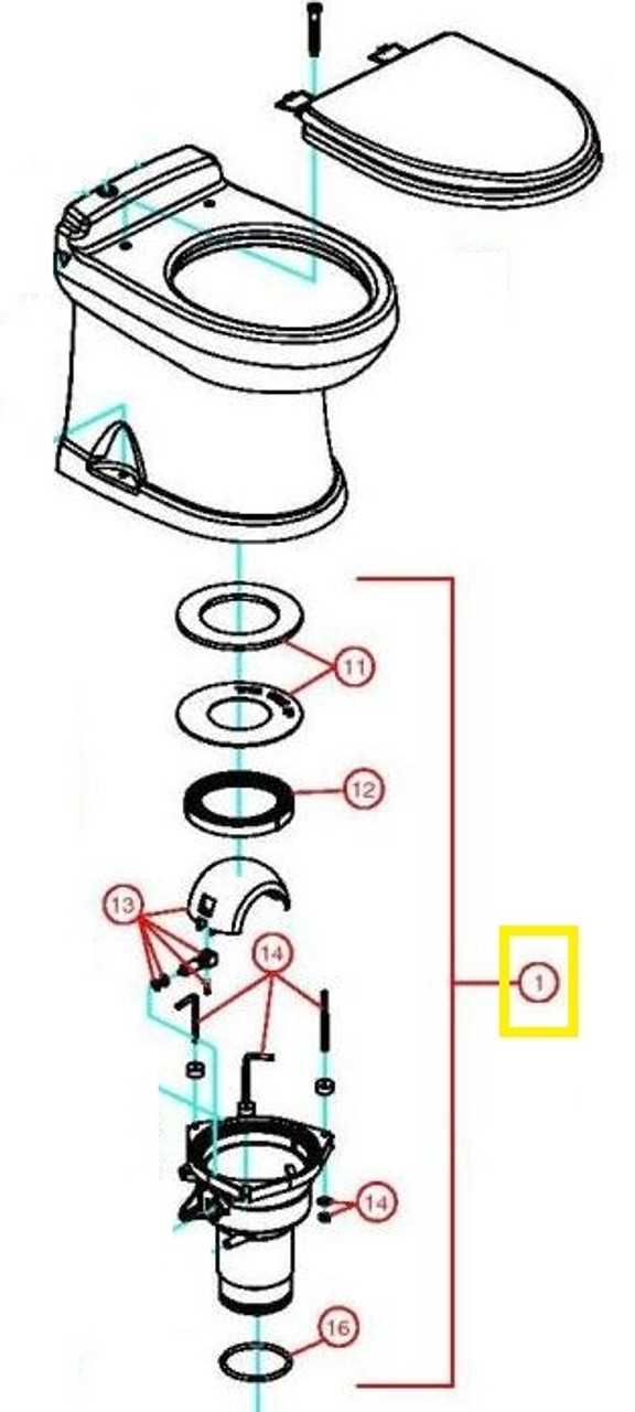 dometic rv toilet parts diagram