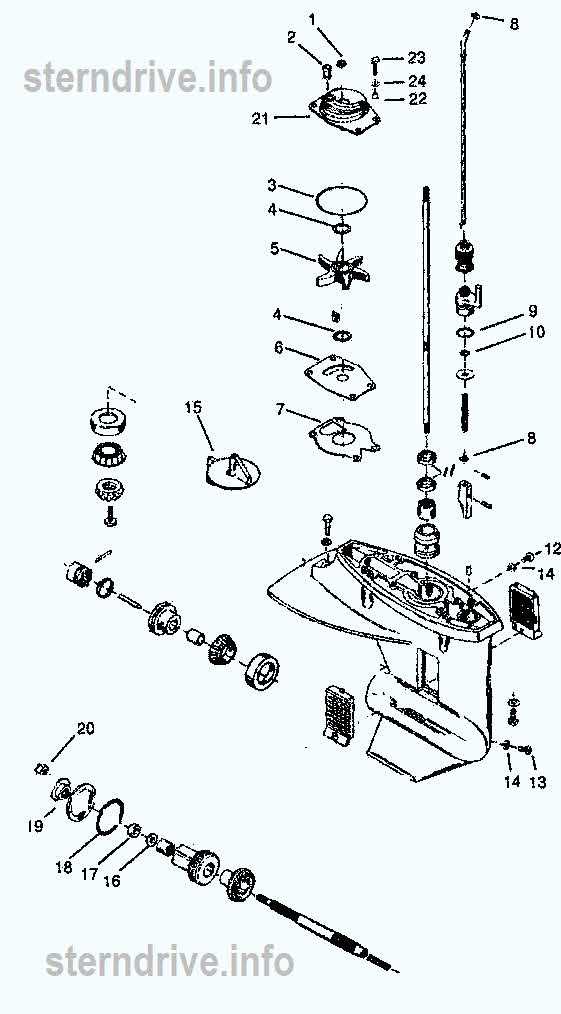 mercury 25 hp outboard parts diagram