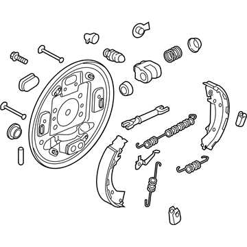 drum brake parts diagram