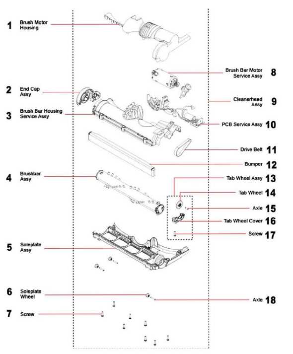 dyson dc15 parts diagram