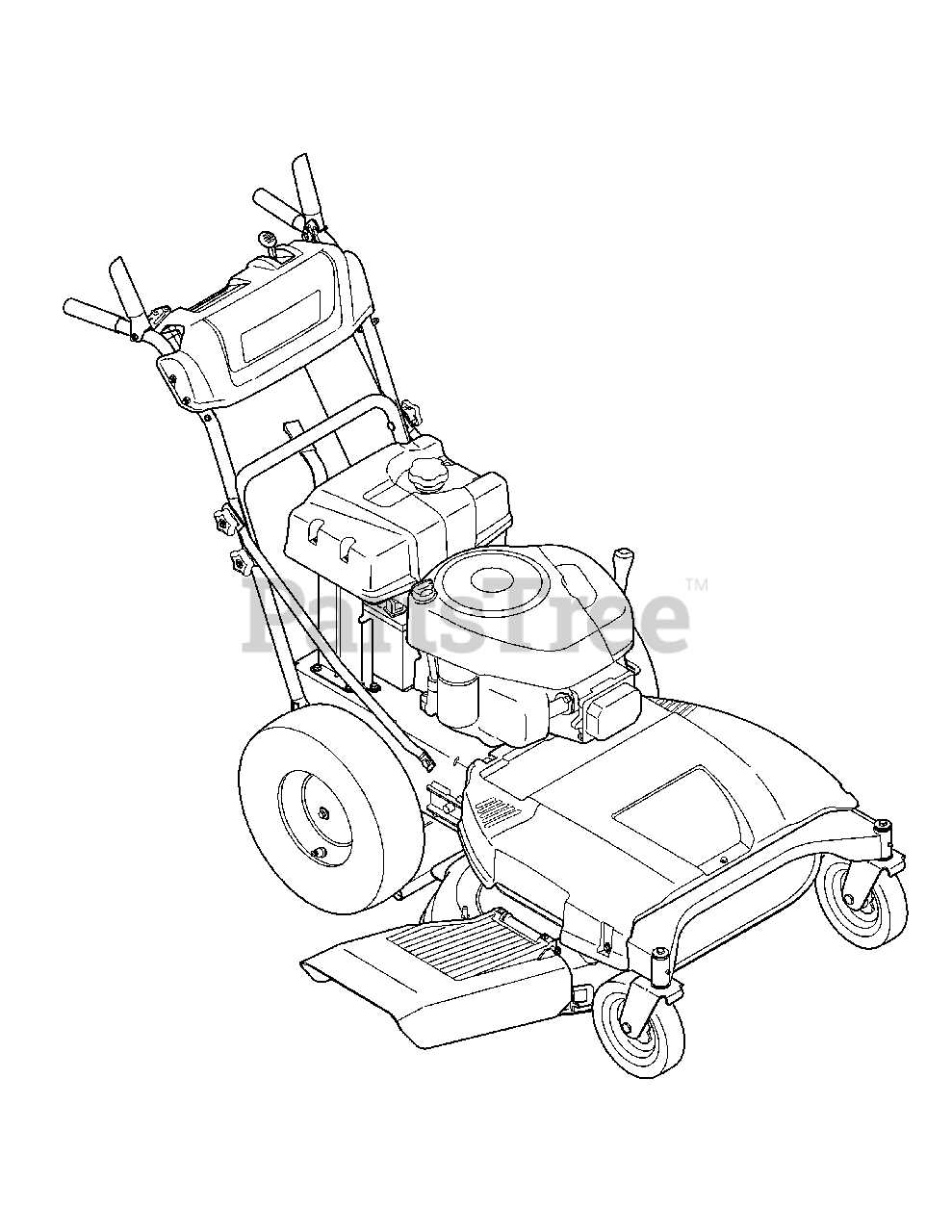 cub cadet 33 inch walk behind parts diagram