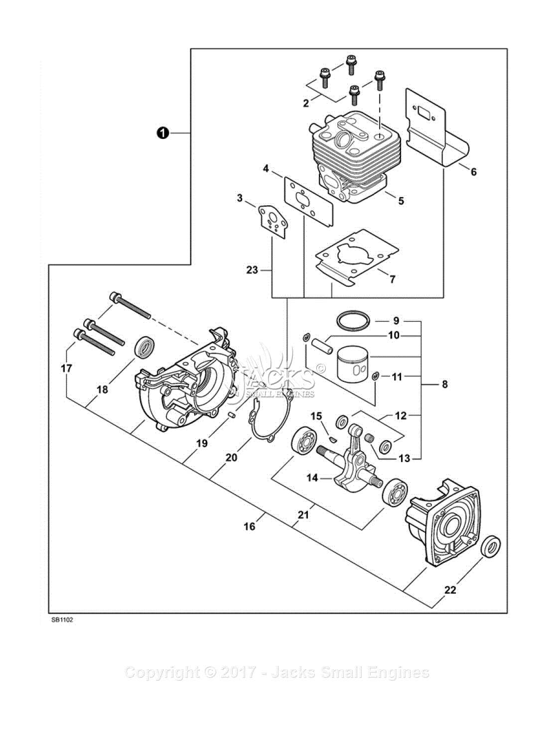 echo parts diagrams