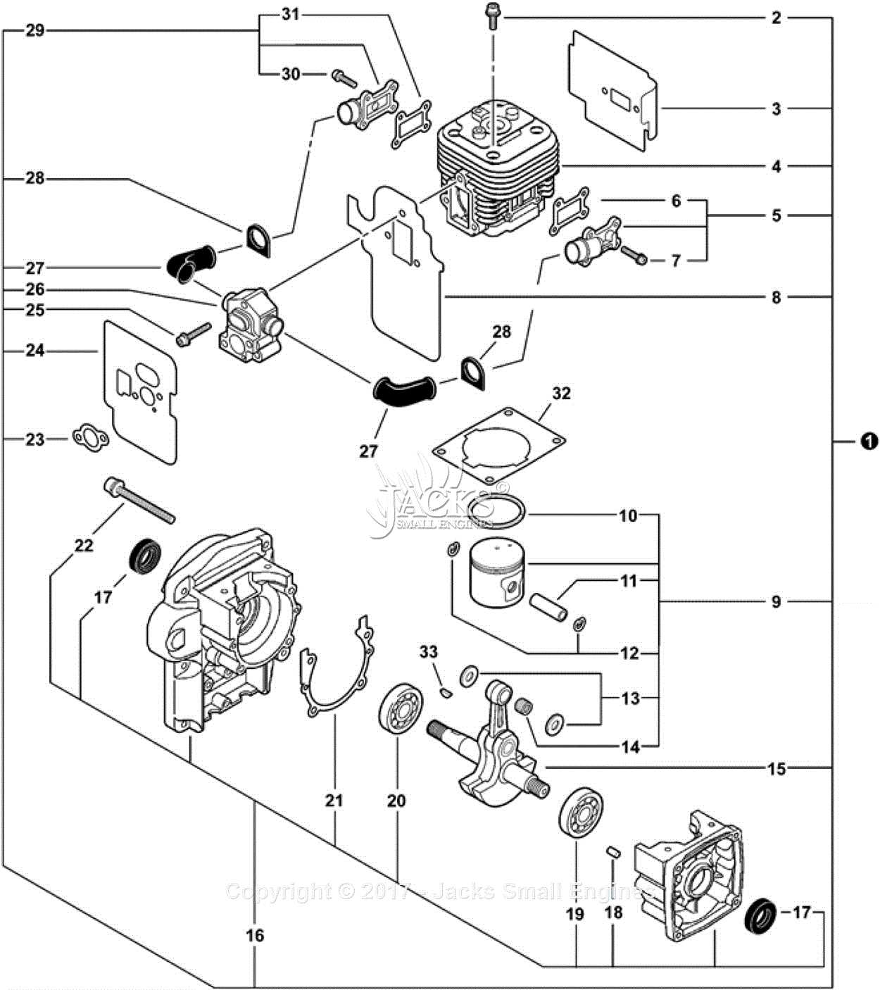 echo parts diagrams