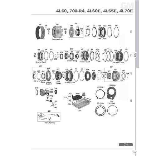 4l60e transmission parts diagram