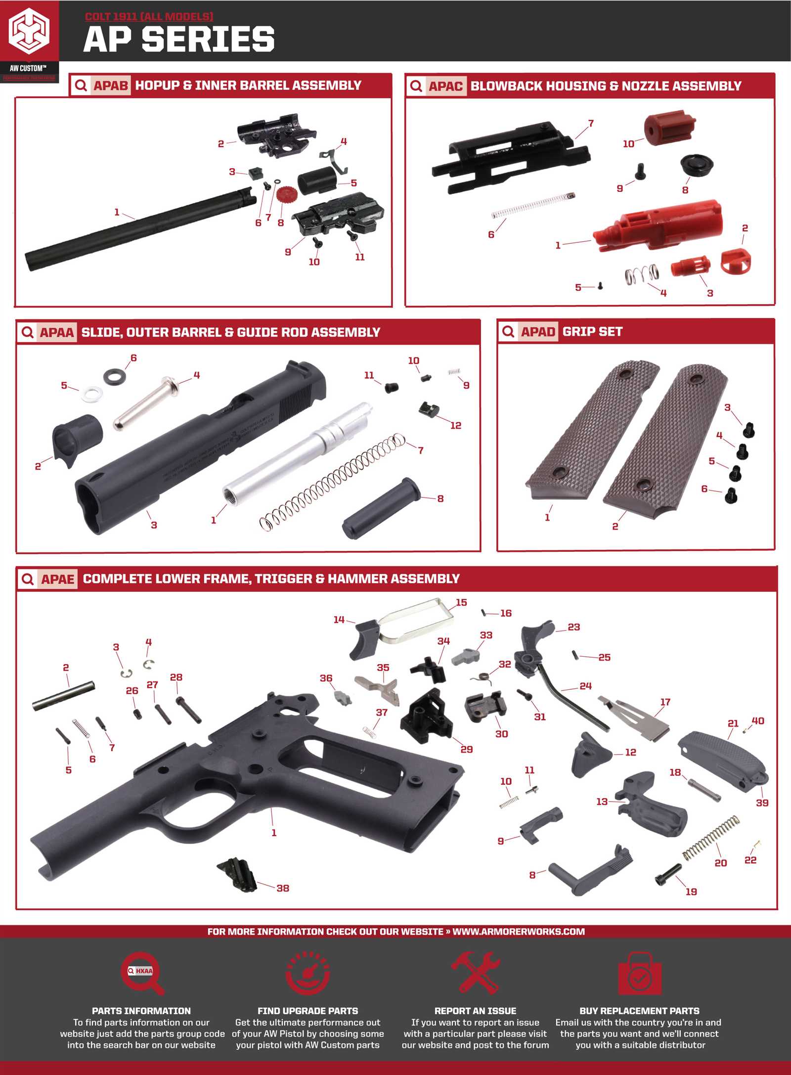 altec pistol grip control parts diagram