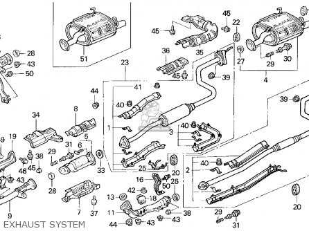 honda civic engine parts diagram