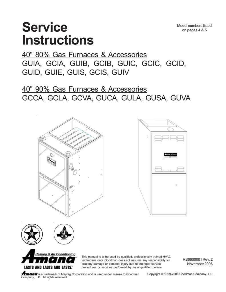 amana furnace parts diagram