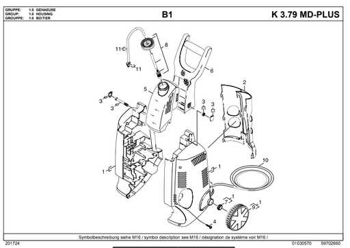 electric pressure washer parts diagram