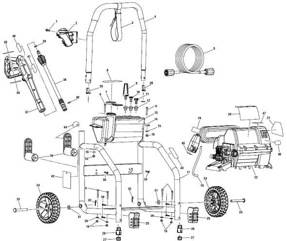 electric pressure washer parts diagram