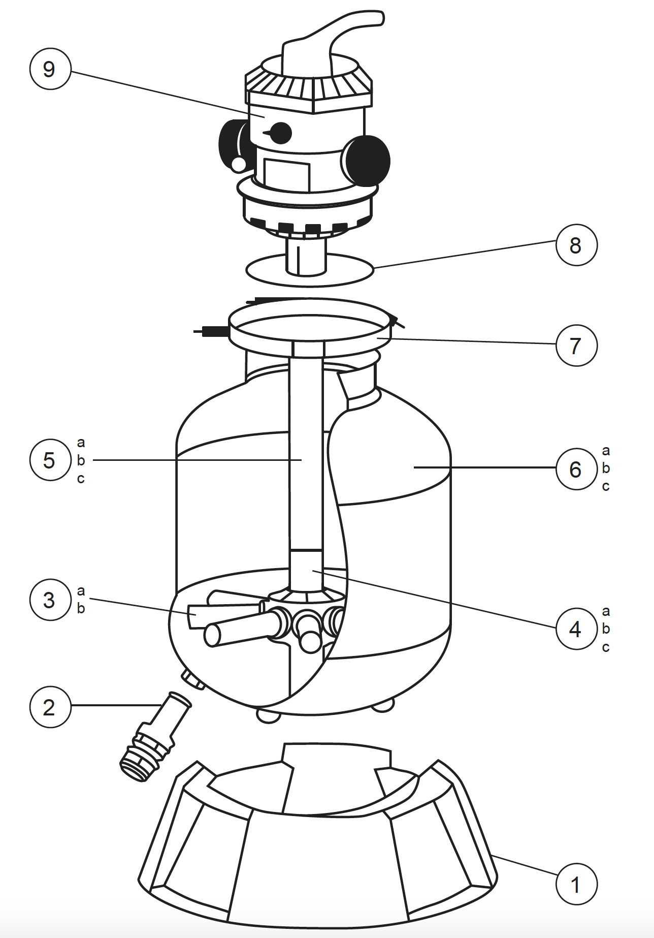 pentair sand dollar filter parts diagram