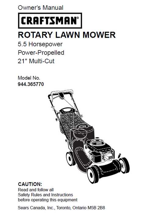 craftsman lawn mower model 917 parts diagram