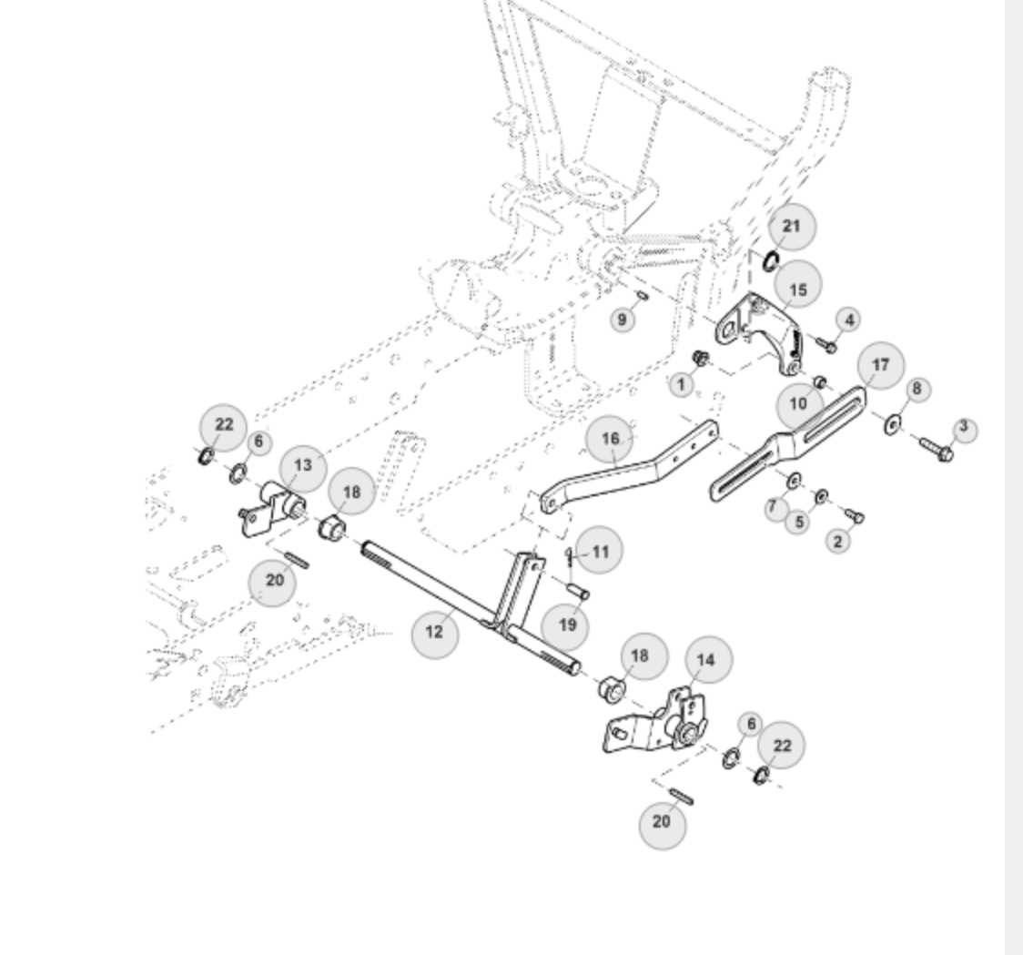 john deere 1025r 60 mower deck parts diagram