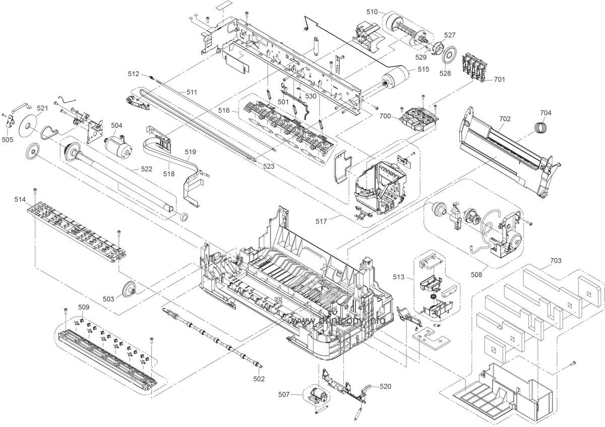 epson printer parts diagram