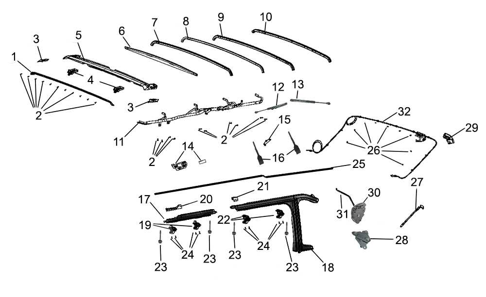 jeep wrangler door parts diagram