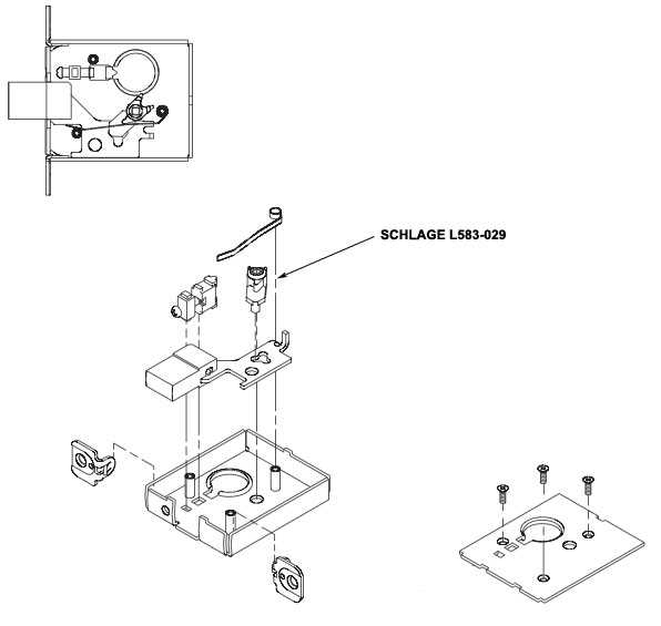 schlage mortise lock parts diagram