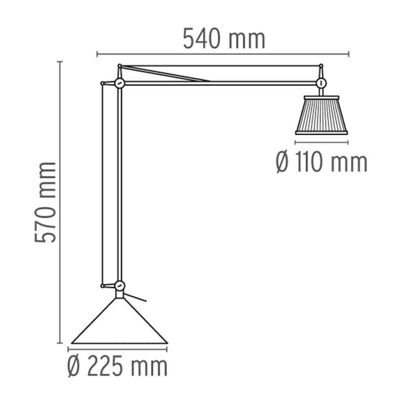 parts of a table lamp diagram