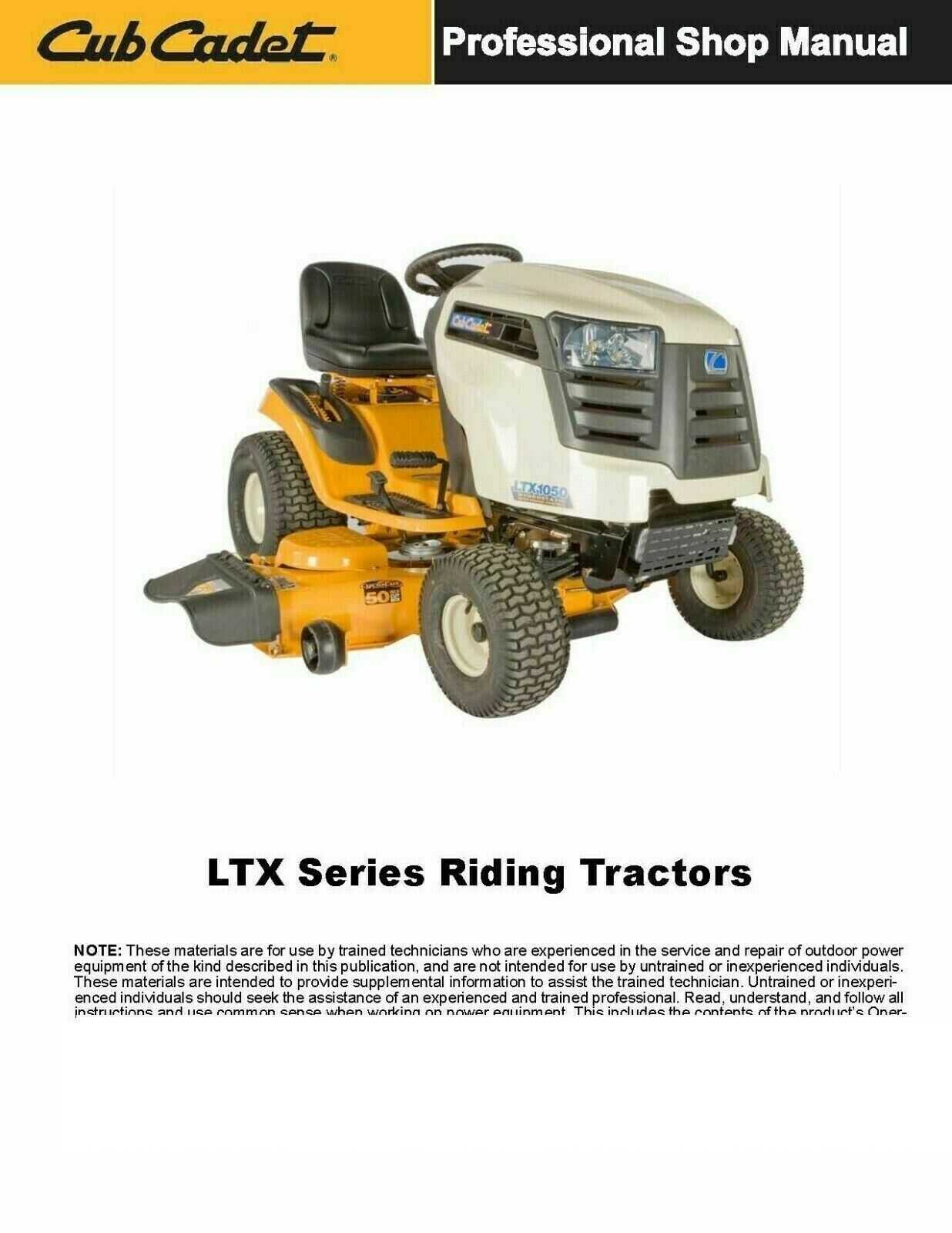 cub cadet ltx 1045 parts diagram