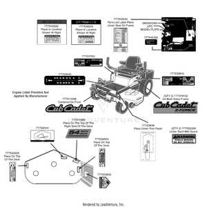 cub cadet zero turn parts diagram