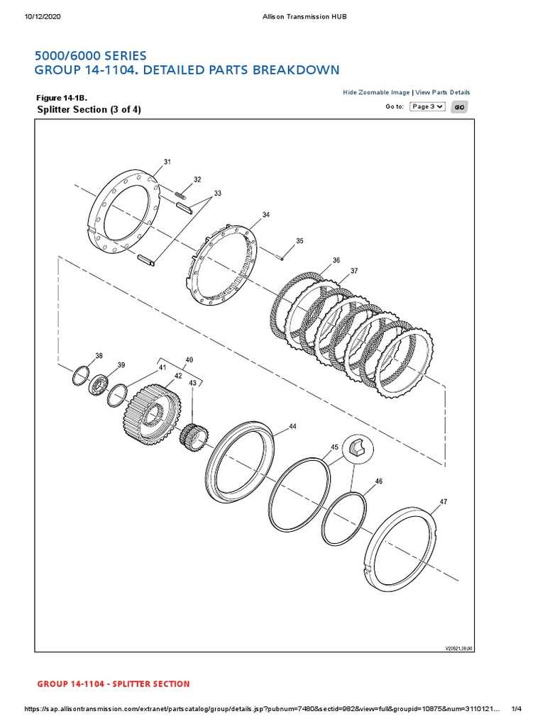 allison transmission parts diagram