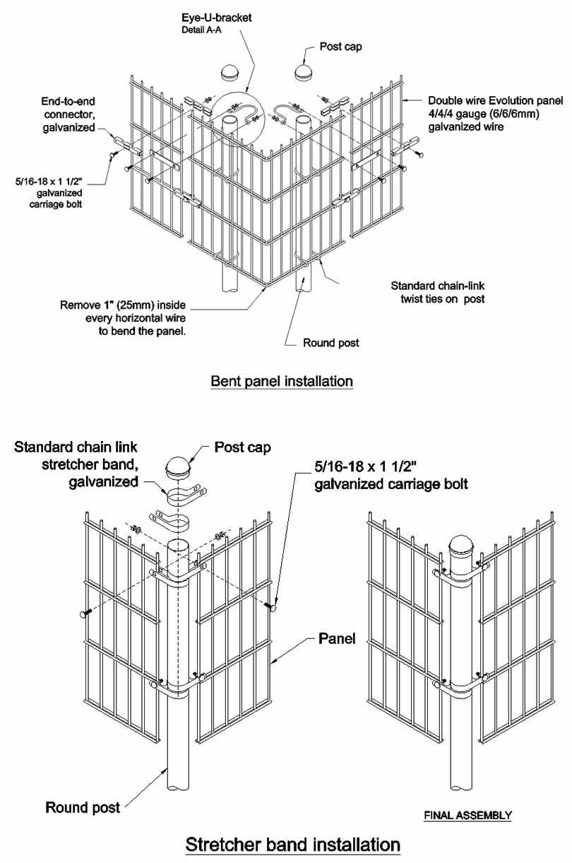 fence parts diagram