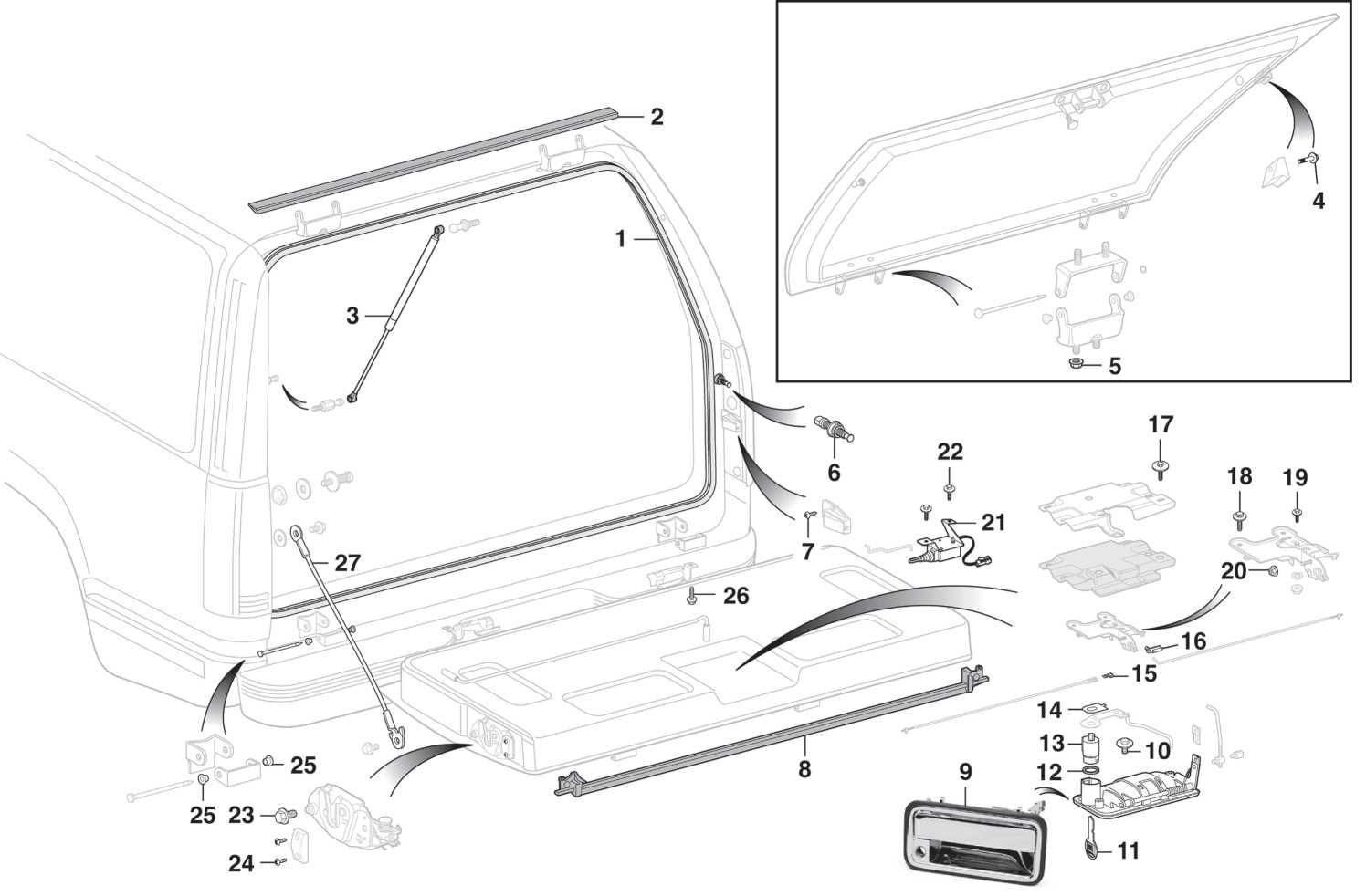 gmc yukon parts diagram